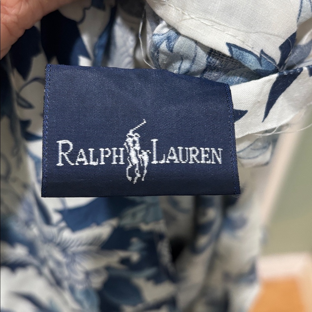 Ralph Lauren Vintage Ruffled Porcelain Standard sham - Picture 4 of 6